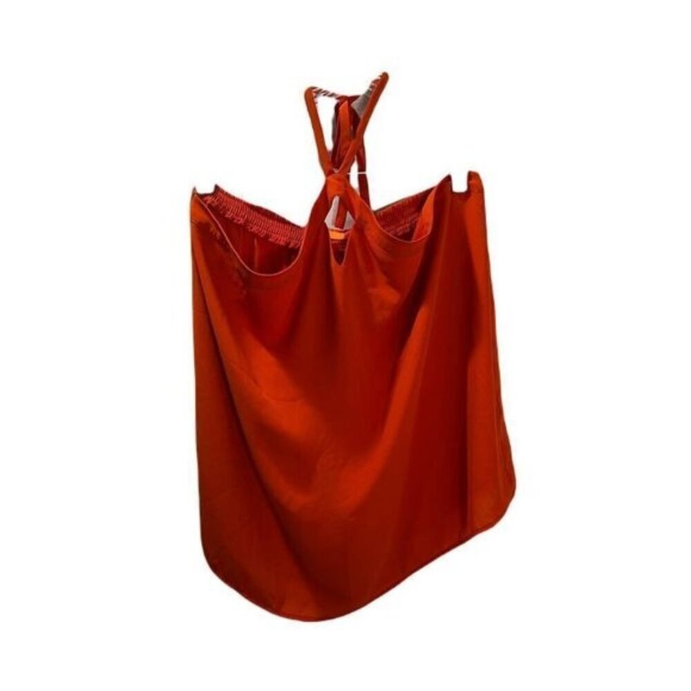 AVA Orange Strappy Keyhole Front Cami Large NWOT